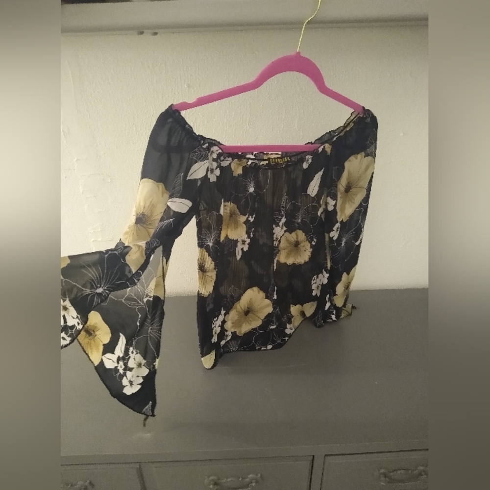 Vintage Georgia Studio Floral Print Blouse
